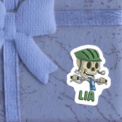 Sticker Mountainbiker Lia Notebook Image