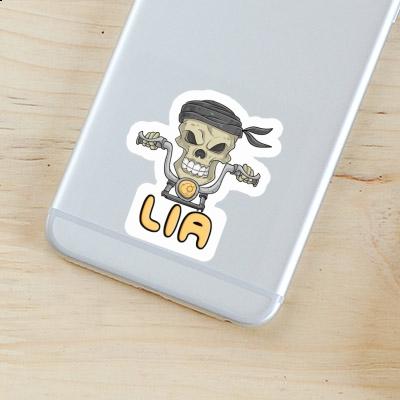 Sticker Lia Motorbike Rider Notebook Image