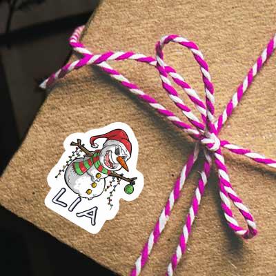 Snowman Sticker Lia Gift package Image