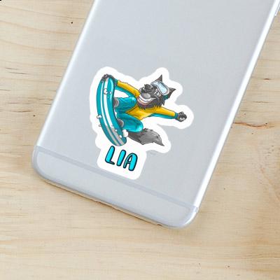 Sticker Lia Snowboarder Image