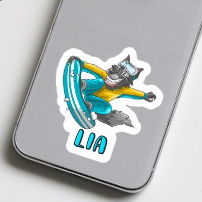 Sticker Lia Snowboarder Laptop Image