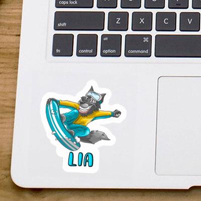 Sticker Lia Snowboarder Notebook Image