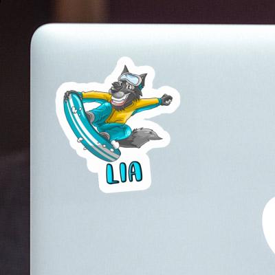 Sticker Lia Snowboarder Notebook Image