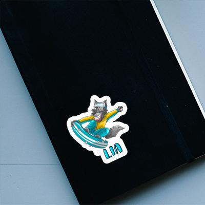 Sticker Lia Snowboarder Laptop Image