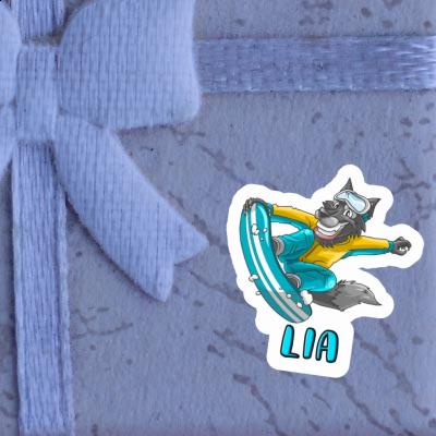 Sticker Lia Snowboarder Notebook Image