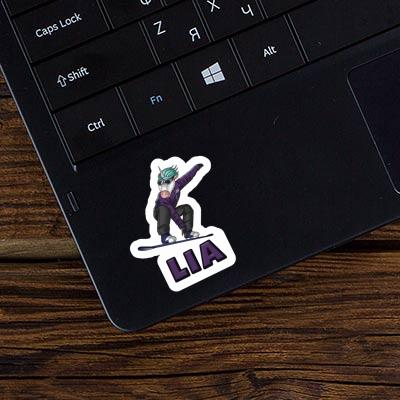 Snowboarder Sticker Lia Laptop Image