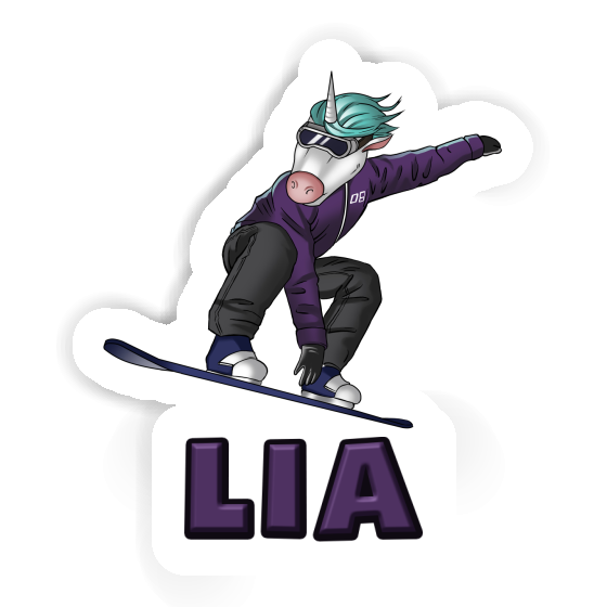 Snowboarder Sticker Lia Gift package Image