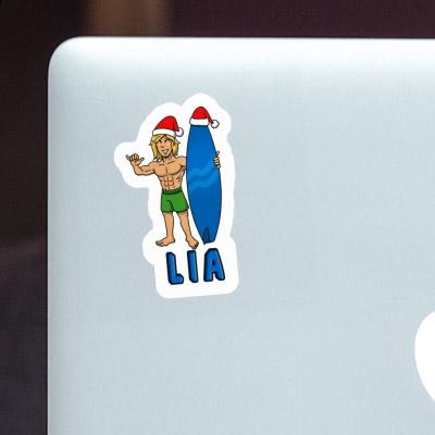 Sticker Lia Christmas Surfer Gift package Image