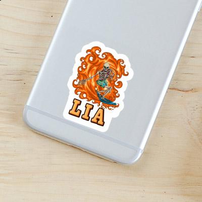 Lia Sticker Surfer Laptop Image