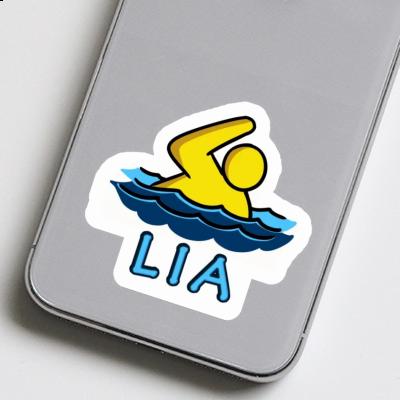 Lia Aufkleber Schwimmer Laptop Image