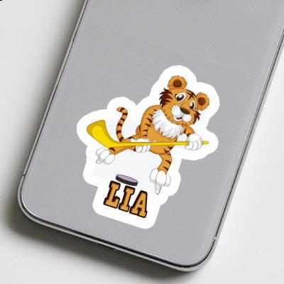 Hockey Player Sticker Lia Notebook Image