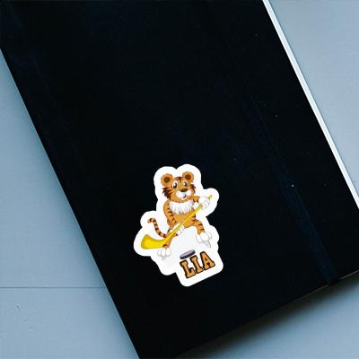 Hockey Player Sticker Lia Notebook Image