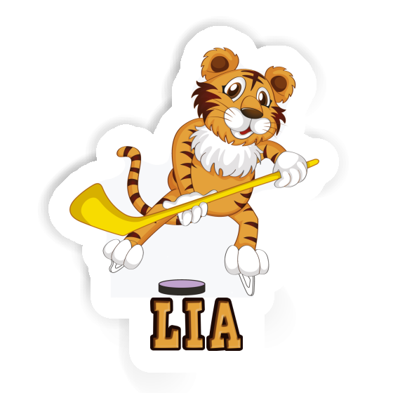 Hockey Player Sticker Lia Notebook Image