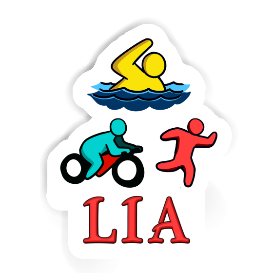 Aufkleber Lia Triathlet Laptop Image