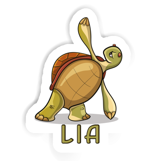 Autocollant Tortue yoga Lia Image