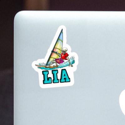 Lia Sticker Windsurfer Laptop Image