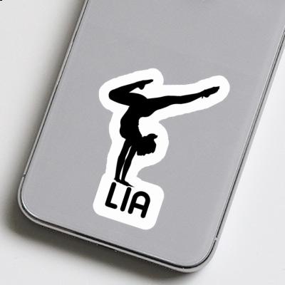 Lia Sticker Yoga-Frau Notebook Image