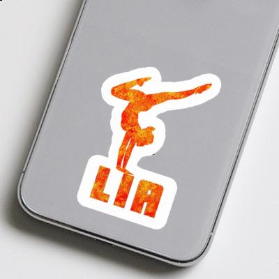 Sticker Lia Yoga Woman Laptop Image