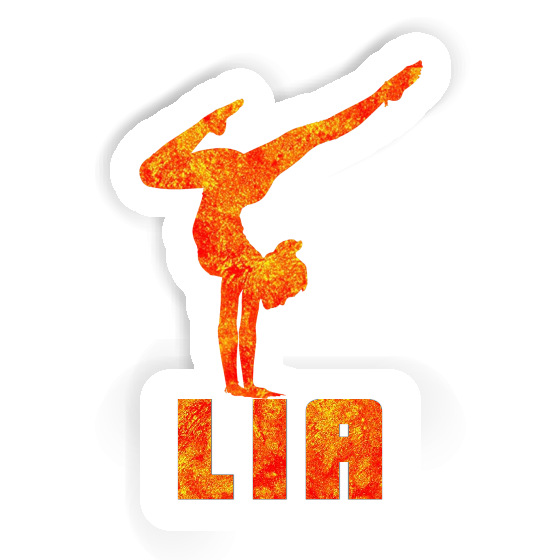 Sticker Lia Yoga Woman Notebook Image