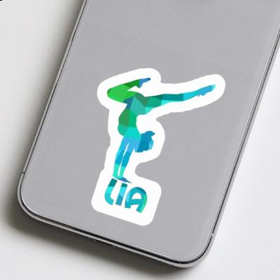 Sticker Lia Yoga Woman Laptop Image