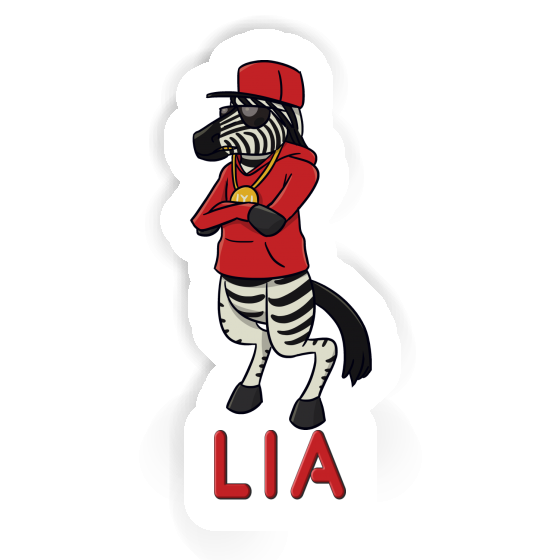 Zebra Sticker Lia Notebook Image