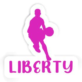Liberty Sticker Basketball Player Image