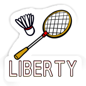 Sticker Badminton Racket Liberty Image