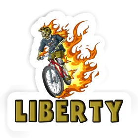 Mountainbiker Sticker Liberty Image