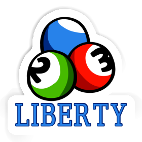 Billiard Ball Sticker Liberty Image