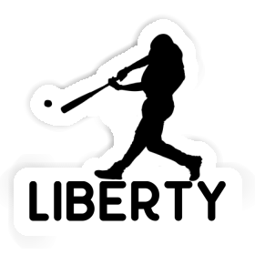 Autocollant Liberty Joueur de baseball Image