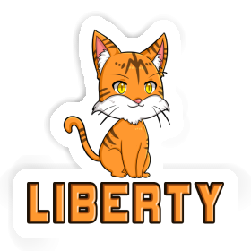 Katze Aufkleber Liberty Image