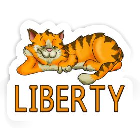 Katze Aufkleber Liberty Image