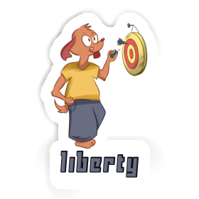 Sticker Darts Player Liberty Image