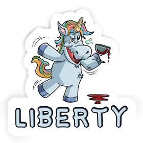 Autocollant Liberty Licorne Image