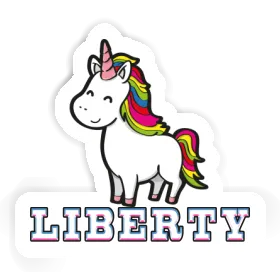 Autocollant Licorne Liberty Image
