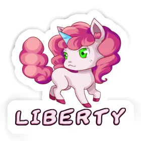 Liberty Autocollant Licorne Image
