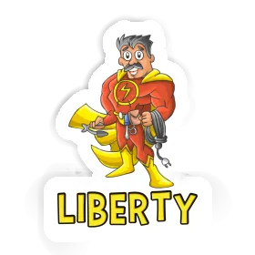 Sticker Liberty Electrician Image