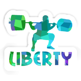 Liberty Autocollant Haltérophilie Image