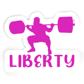 Haltérophile Autocollant Liberty Image