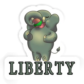 Liberty Sticker Hamburger Image