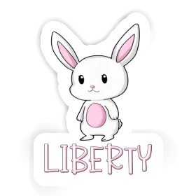 Autocollant Lapin Liberty Image