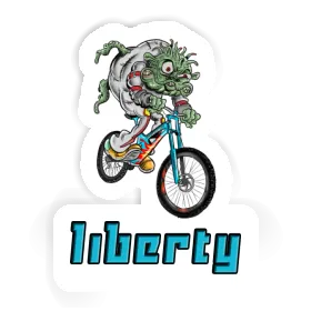 Sticker Liberty Downhill Biker Image