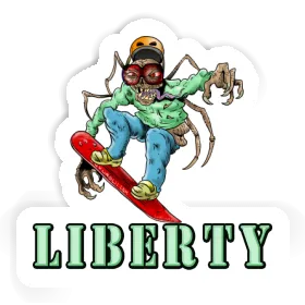 Sticker Liberty Snowboarder Image