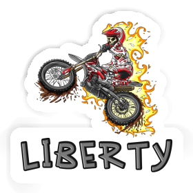 Sticker Dirt Biker Liberty Image