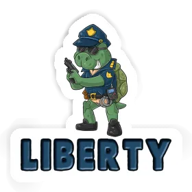 Liberty Sticker Police Officer Image