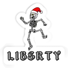 Liberty Sticker Christmas Skeleton Image