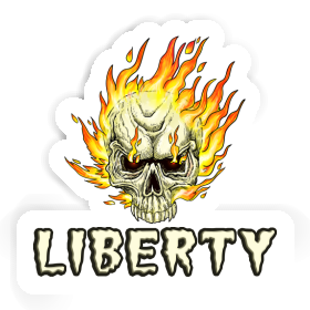 Skull Sticker Liberty Image