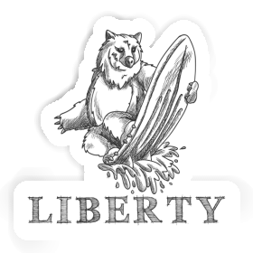 Aufkleber Surfer Liberty Image