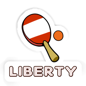 Sticker Liberty Table Tennis Racket Image