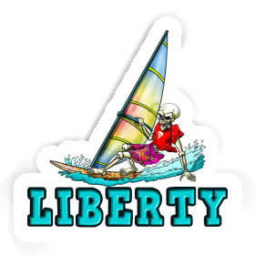 Sticker Surfer Liberty Image
